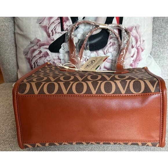 Valentino Orlandi Vovo Handbag Crossbody Brown Signature Extra Woven NWT - Picture 8 of 8